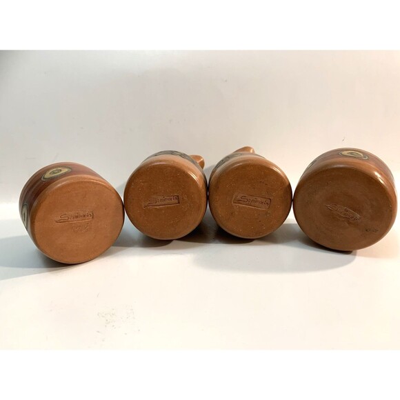 Seminario Pottery Urubamba Cusco Peru 7 Piece Oil Vinegar Tea Service Set Tray - Picture 6 of 13